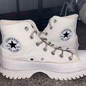 Converse Women's White Platform High-Tops